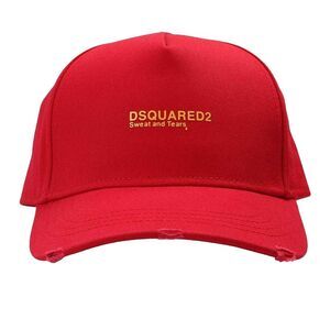 DSquared2 Sweat And Tears Logo Baseball Cap / Red